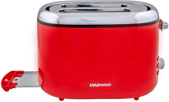Daewoo Φρυγανιέρα 2 Θέσεων 900W Κόκκινη