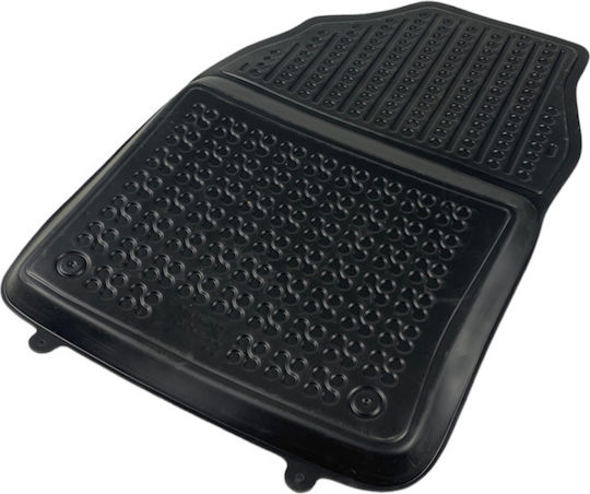 Rezaw Plast Set of Front and Rear Mats 4pcs Tray Type for Toyota C-HR 2023 Black