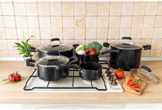 Zokura Set Oale din Aluminiu cu Acoperire Antiaderentă 5 Piese