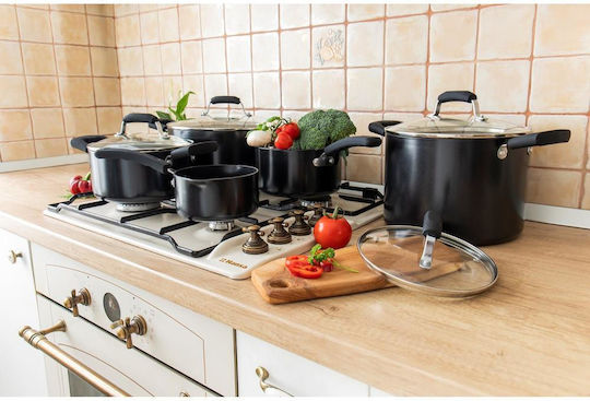 Zokura Set Oale din Aluminiu cu Acoperire Antiaderentă 5 Piese