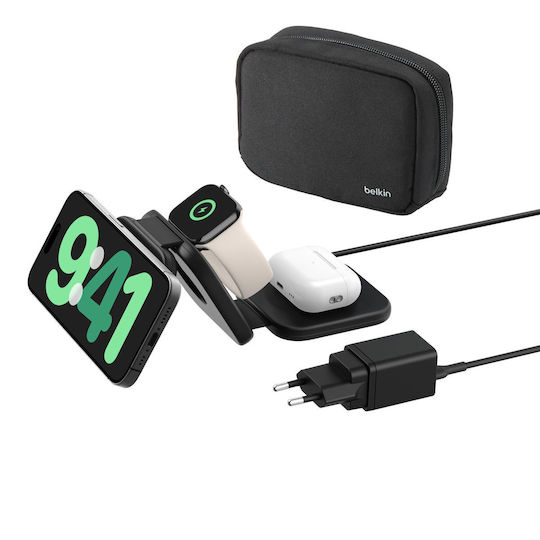 Belkin Magsafe Ladegerät 15W Schwarzs (BoostCharge Pro)