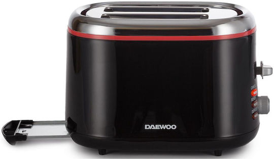 Daewoo Prăjitor de pâine 2 sloturi 900W Negru