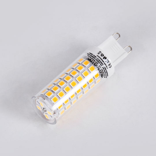 GloboStar LED крушка 4W 70mm за фасунга G9 Топло бяло 544лм Димируем