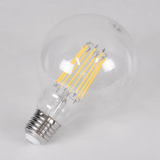 GloboStar LED Bulb 12W 135mm for Socket E27 and Shape G95 Natural White 1320lm Dimmable