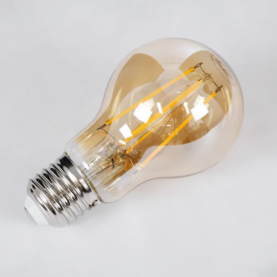 GloboStar Edison Retro LED Bulb 10W 105mm for Socket E27 and Shape A60 Warm White 1050lm Dimmable
