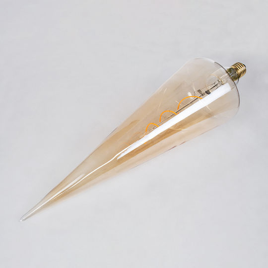 GloboStar LED крушка 6W 280mm за фасунга E27 Топло бяло 420лм Димируем