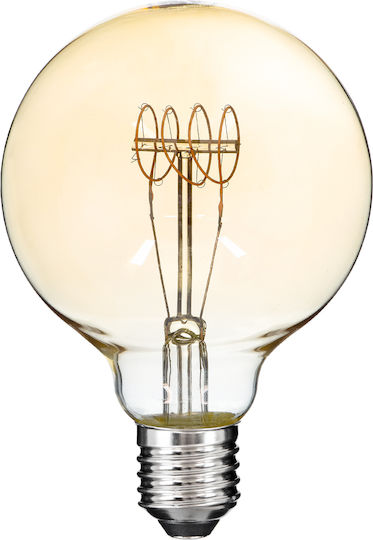 GloboStar LED-Lampe 4W 135mm für Fassung E27 und Form G95 Warmes Weiß 280lm Dimmbar