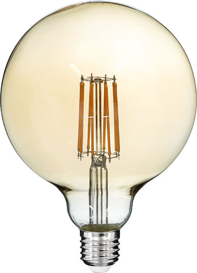 GloboStar Edison Retro LED крушка 12W 180mm за фасунга E27 и форма G125 Топло бяло 1260лм Димируем