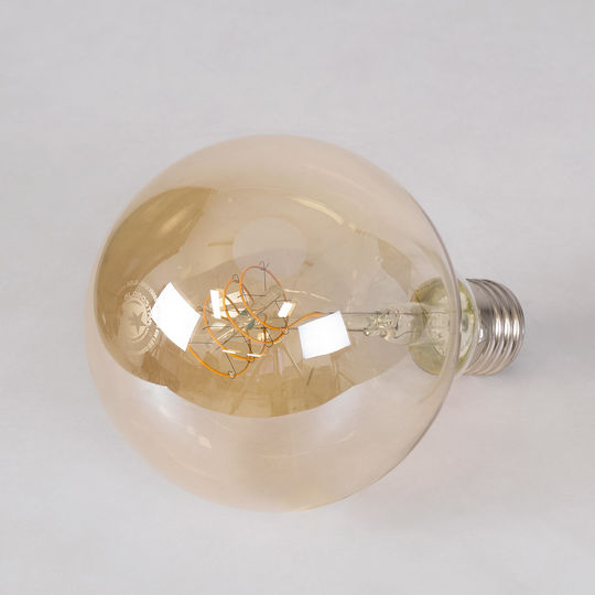 GloboStar LED-Lampe 4W 135mm für Fassung E27 und Form G95 Warmes Weiß 280lm Dimmbar
