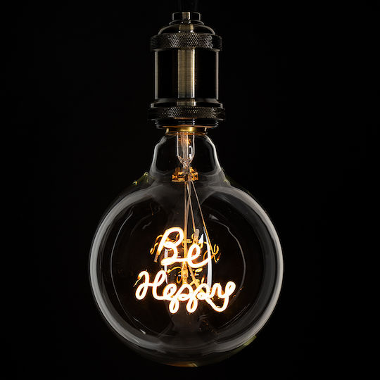 GloboStar LED-Lampe 4W 180mm für Fassung E27 und Form G125 Warmes Weiß 340lm Dimmbar