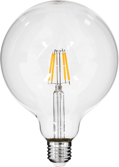 GloboStar LED Bulb 4W 180mm for Socket E27 and Shape G125 Warm White 400lm Dimmable