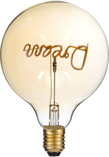 GloboStar LED крушка 4W 180mm за фасунга E27 и форма G125 Топло бяло 340лм Димируем