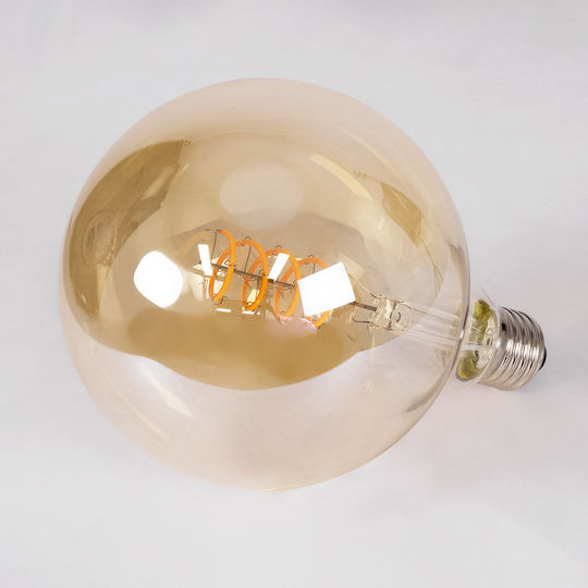 GloboStar Edison Retro LED Bulb 6W 180mm for Socket E27 and Shape G125 Warm White 490lm Dimmable