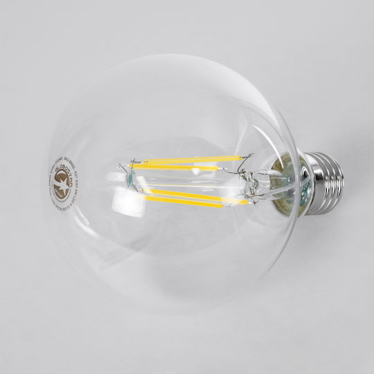 GloboStar LED Bulb 4W 138mm For E27 Socket And G95 Shape Natural White 840lm