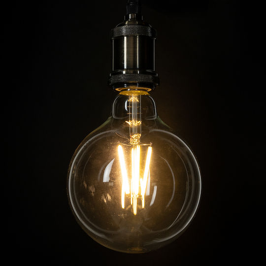 GloboStar LED крушка 4W 138mm за фасунга E27 и форма G125 Топло бяло 840лм Димируем