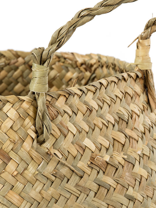GloboStar Ibiza Planter Wicker Beige 30x30x35cm.
