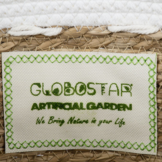 GloboStar Artificial Garden Sardinia Κασπώ Macrame Μπεζ με Βάση 25x25x20εκ.