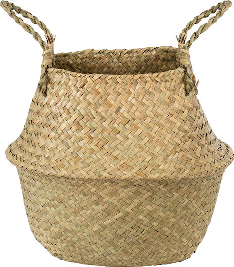 GloboStar Ibiza Planter Wicker Beige 23x23x30cm.