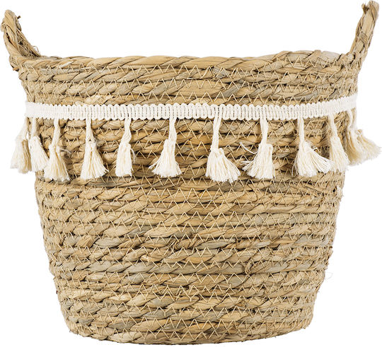 GloboStar Santorini Κασπώ Macrame Μπεζ με Βάση 20x20x20εκ.