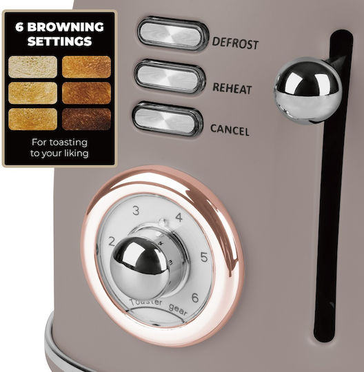 Berlinger Haus Toaster 2 Slots 850W Brown