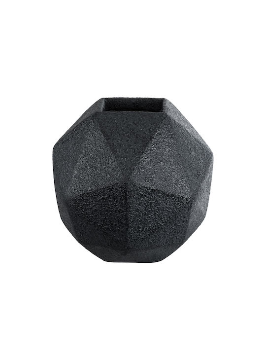 GloboStar Planter Polyester Black with Stand 38x38x38cm.