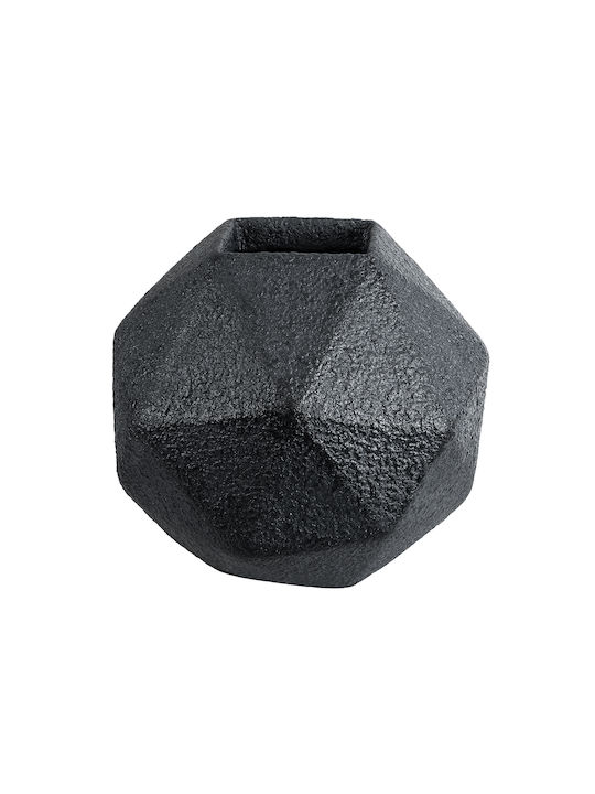 GloboStar Planter Polyester Black with Stand 30x30x30cm.