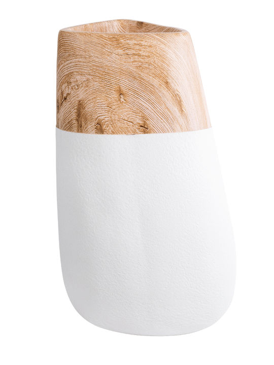 GloboStar Pandora Planter Polyester White with Stand 45x45x72cm.