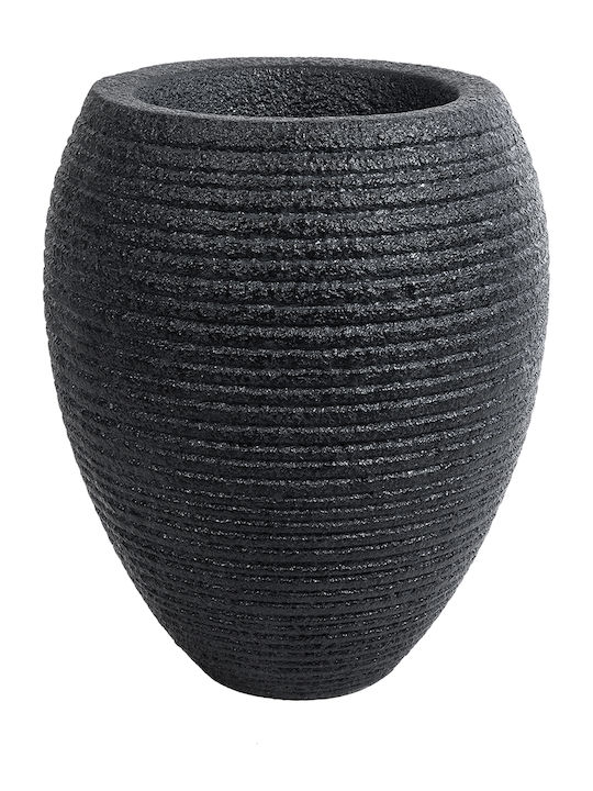 GloboStar Nashville Planter Polyester Black with Stand 40x40x50cm.
