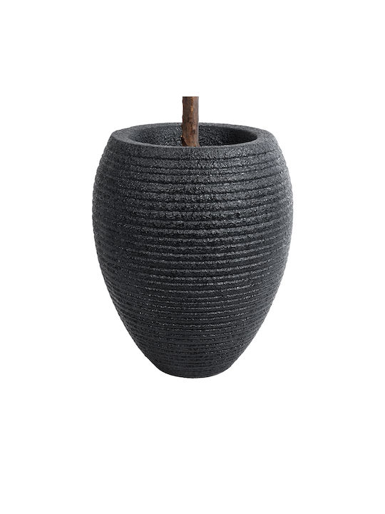 GloboStar Nashville Planter Polyester Black with Stand 40x40x50cm.