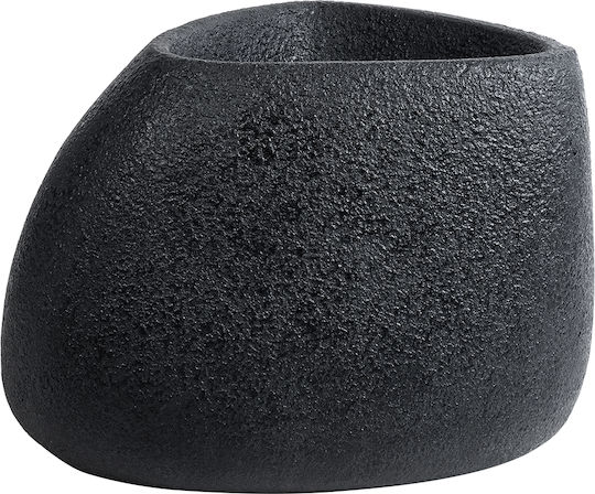 GloboStar Chloe Übertopf Polyester Schwarz 60x55x43εκ.