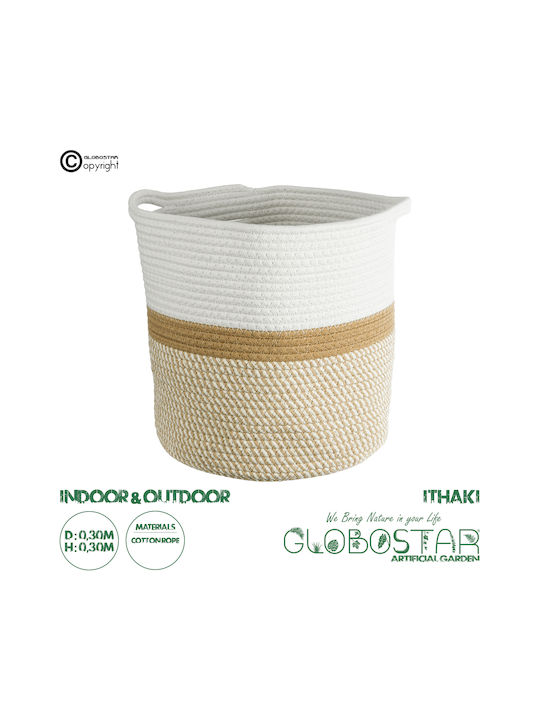 GloboStar Κασπώ Rattan Μπεζ 30x30x30εκ.