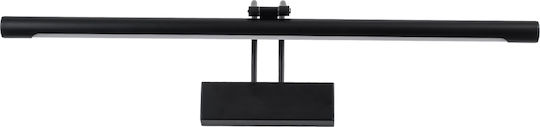 GloboStar Laura Modern Leuchte Badezimmer mit Integrierter LED und Neutralweißes Licht Schwarz 60x13cm
