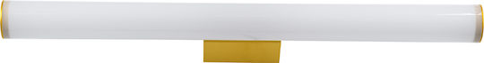 GloboStar Mabel Modern Lamp Bathroom with Integrated LED and Natural White Light Gold 10x5cm