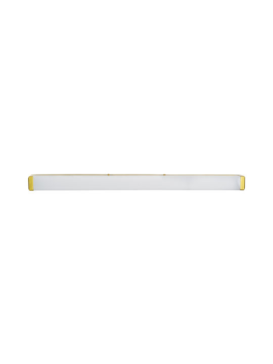 GloboStar Renata Modern Lamp Bathroom with Integrated LED and Natural White Light Gold 60x5.5cm