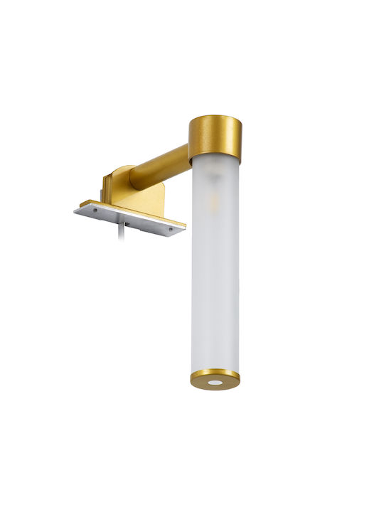 GloboStar Elsa Modern Leuchte Badezimmer mit Fassung G9 Gold 13.5x20cm