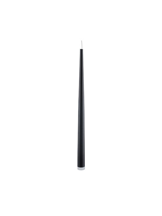 GloboStar TEARS Modern Wall Lamp with Integrated LED and Warm to Cool White Light Black 3.2x51.5cm