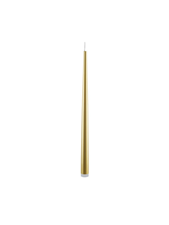 GloboStar Tears Modern Lamp Wall with Integrated LED and Adjustable White Light Gold 3.2x51.5cm