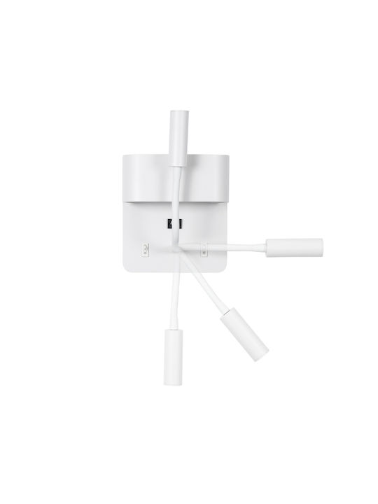 GloboStar Ibis Modern Leuchte Wand mit Integrierter LED und Neutralweißes Licht 10x18cm