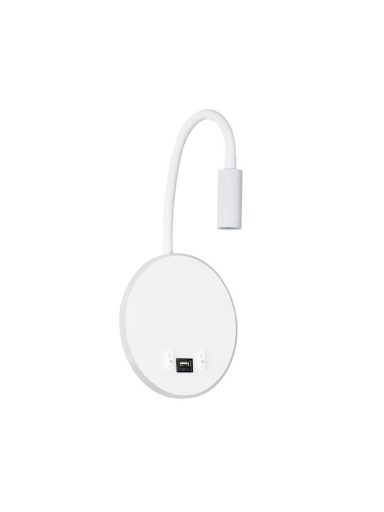 GloboStar Goose Single LED Natural White Spot in White Color