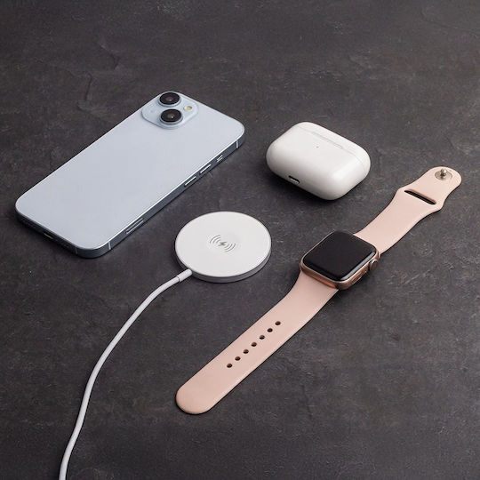 Forever Зарядно Magsafe 15W Бял (MAWC-400)
