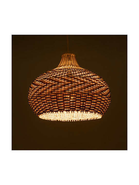 GloboStar Panama Ceiling Light Beige Boho Grid with E27 Socket 40x40cm