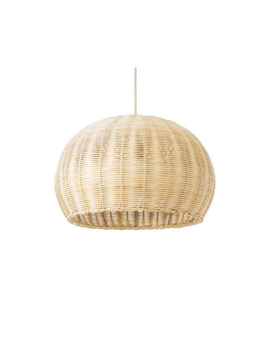GloboStar Raito Beige Boho Grid Pendant Ceiling Light with E27 Socket 40x40x25cm