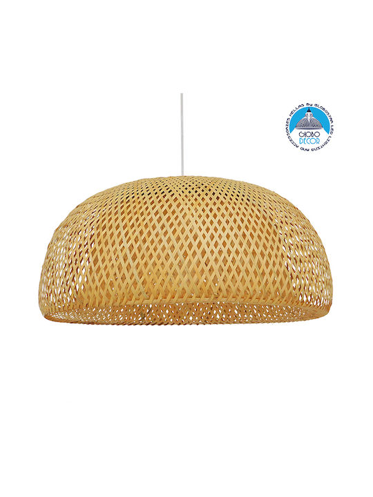 GloboStar Bermuda Pendant Light Brown with Socket E27 60x29cm