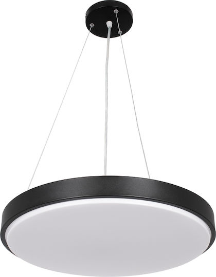 GloboStar Casper Black LED Ceiling Light with Warm to Cool White Light 45x45cm