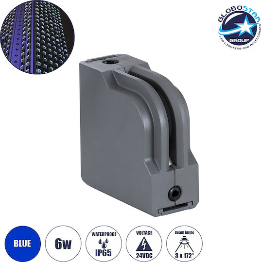GloboStar Window-Corna Επιτοίχια Εξωτερική Πλαφονιέρα LED IP65 6W με Ρυθμιζόμενο Λευκό Φως