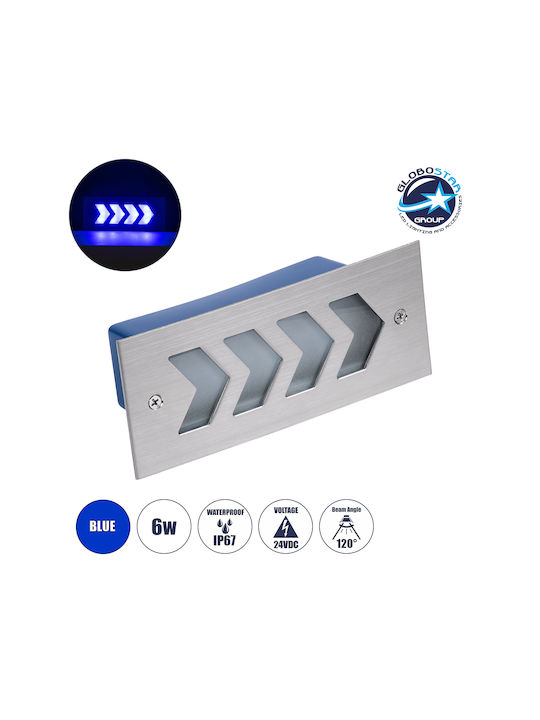 GloboStar Wandmontierte Außenbeleuchtung Deckenleuchte LED IP67 6W mit Einstellbarem Weiß Licht