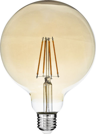 GloboStar Edison Retro LED крушка 8W 180mm за фасунга E27 и форма G125 Топло бяло 840лм Димируем