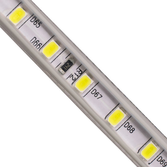 GloboStar Waterproof LED Strip 220V Cold White Light 1m Type SMD2835
