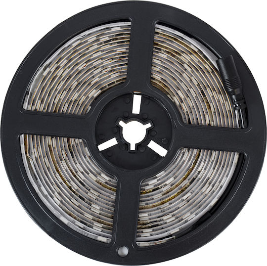 GloboStar Wasserdicht LED-Streifen 12V Rot Licht 5m Typ SMD5050 mit Netzteil