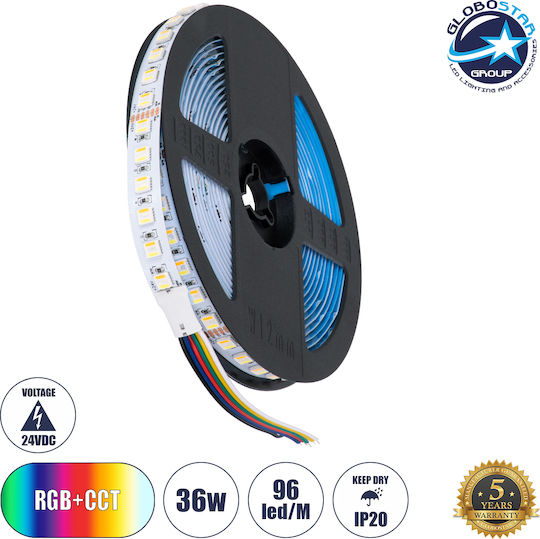 GloboStar Ταινία LED 24V RGBW Φως 5m Τύπου SMD5050